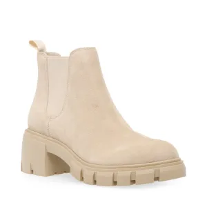 Steve Madden Howler Block Heel Platform Ankle Boots Sand Suede (7, Sand Suede)