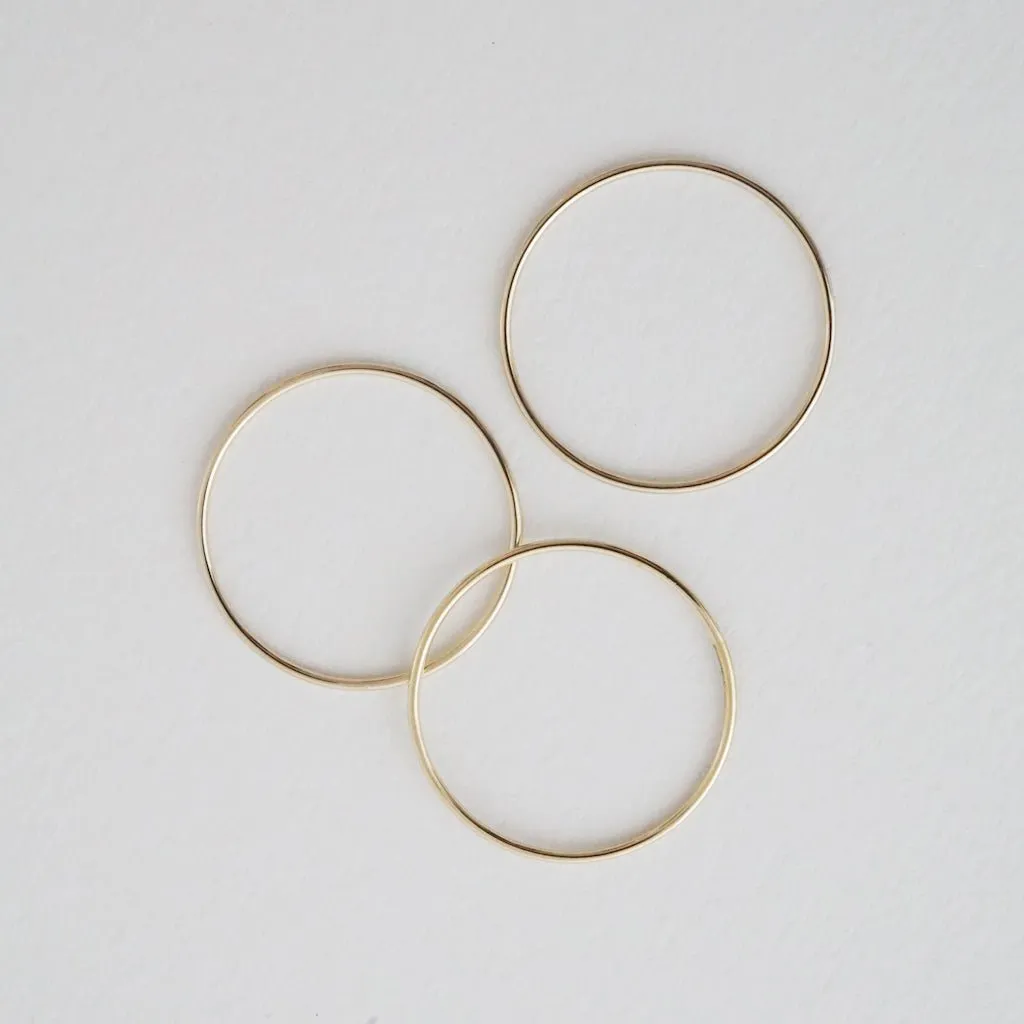 Super Skinny Stacking Ring Trio
