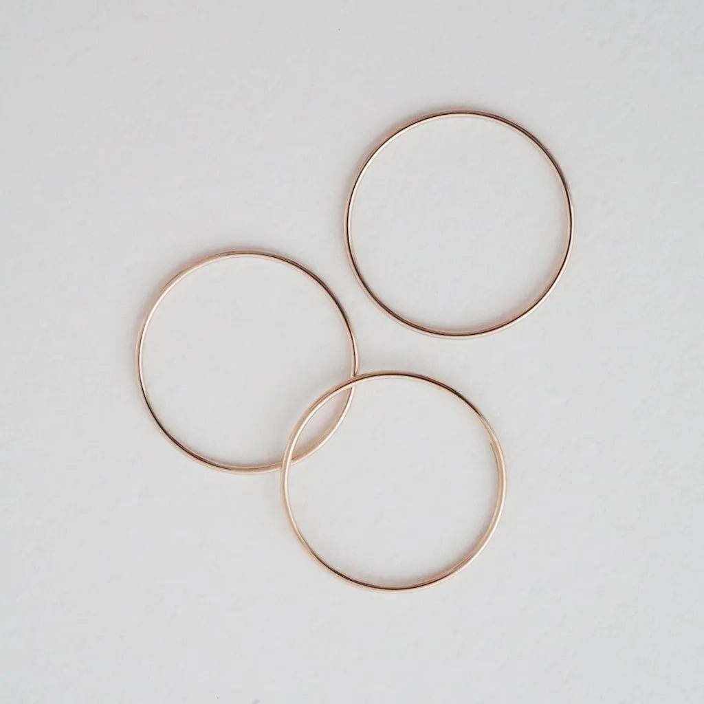 Super Skinny Stacking Ring Trio