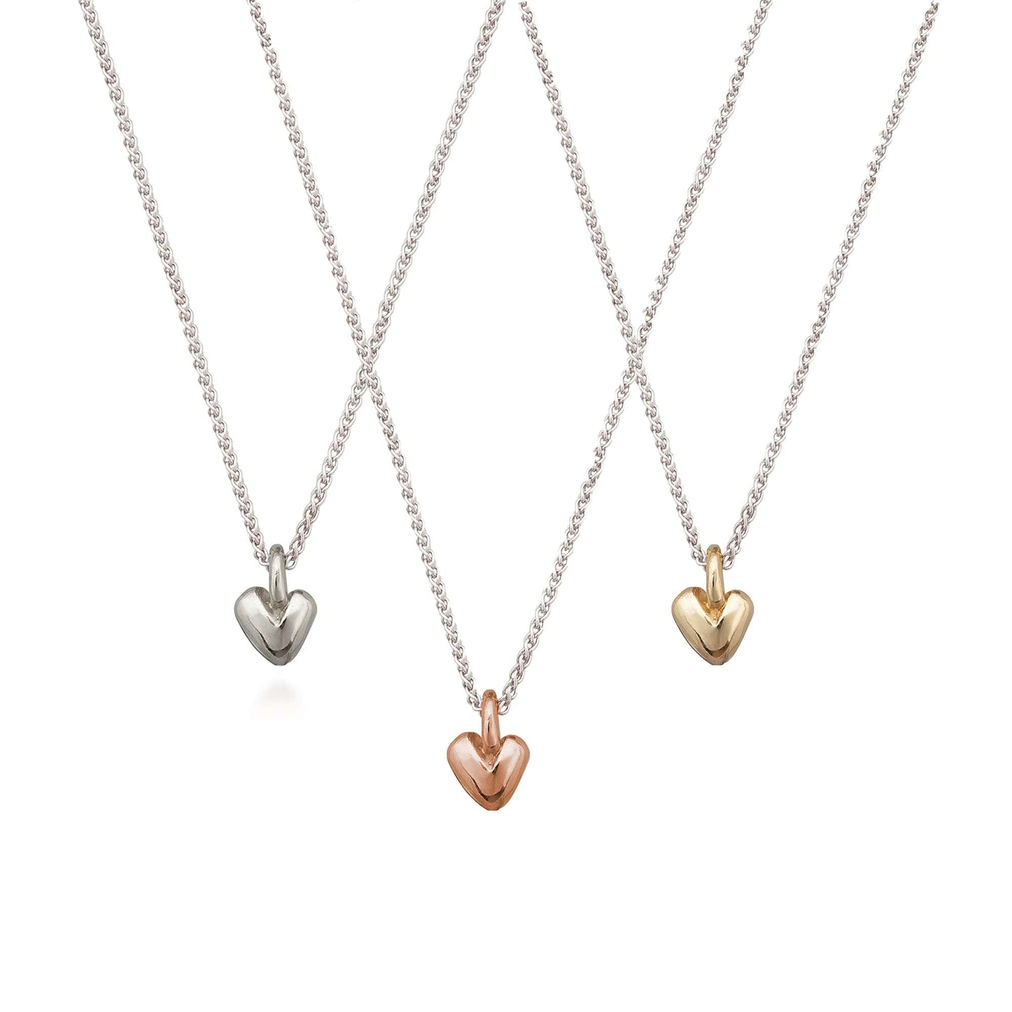 Sweetheart Silver or Gold Plated Necklace