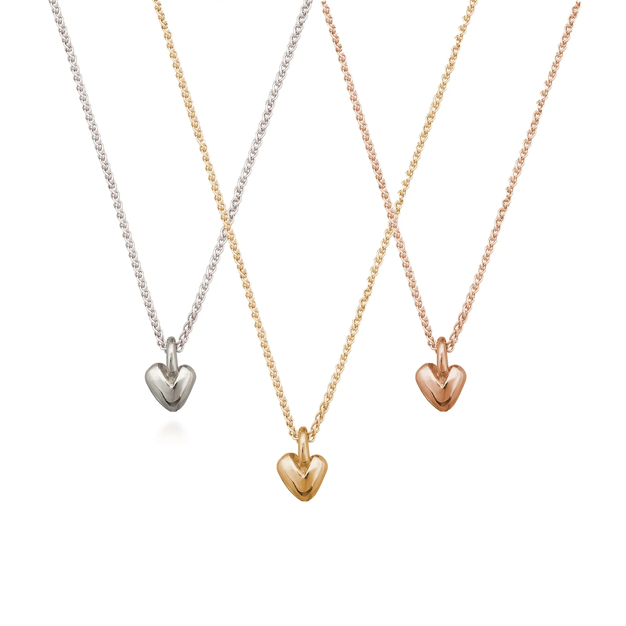 Sweetheart Silver or Gold Plated Necklace