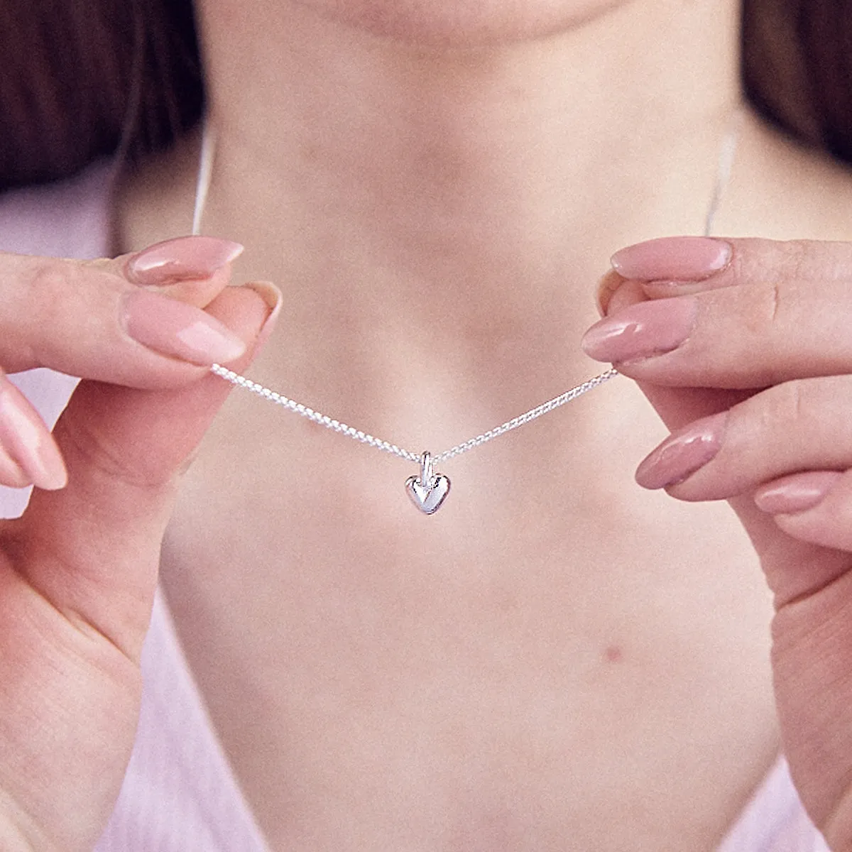 Sweetheart Silver or Gold Plated Necklace