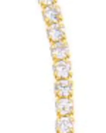 Thin Tennis Choker Gold One Size | Gold