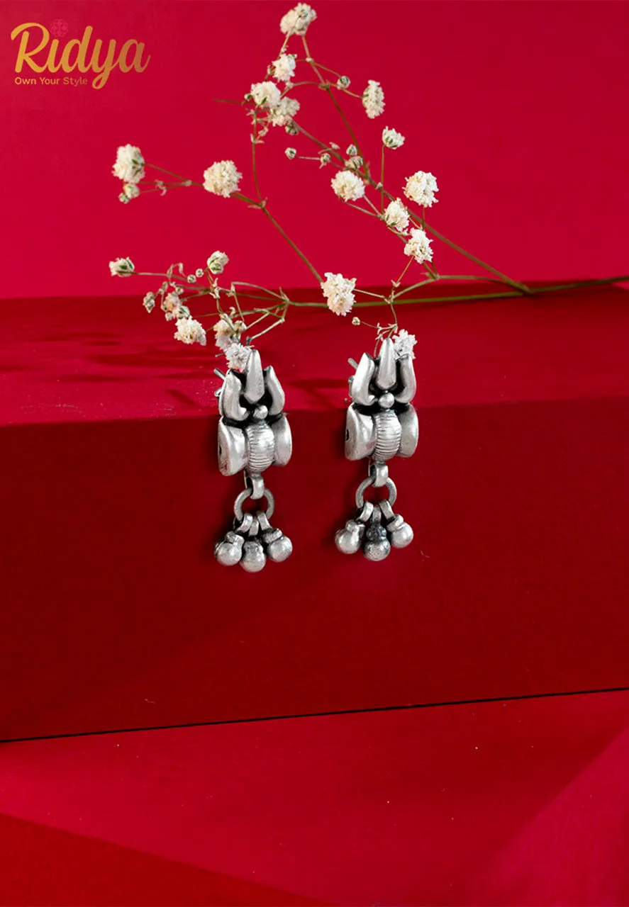 Trishul Ghungru Drop Classic Stud Earrings