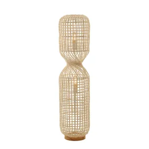 Twirla Rattan Modern Costal Floor Lamp