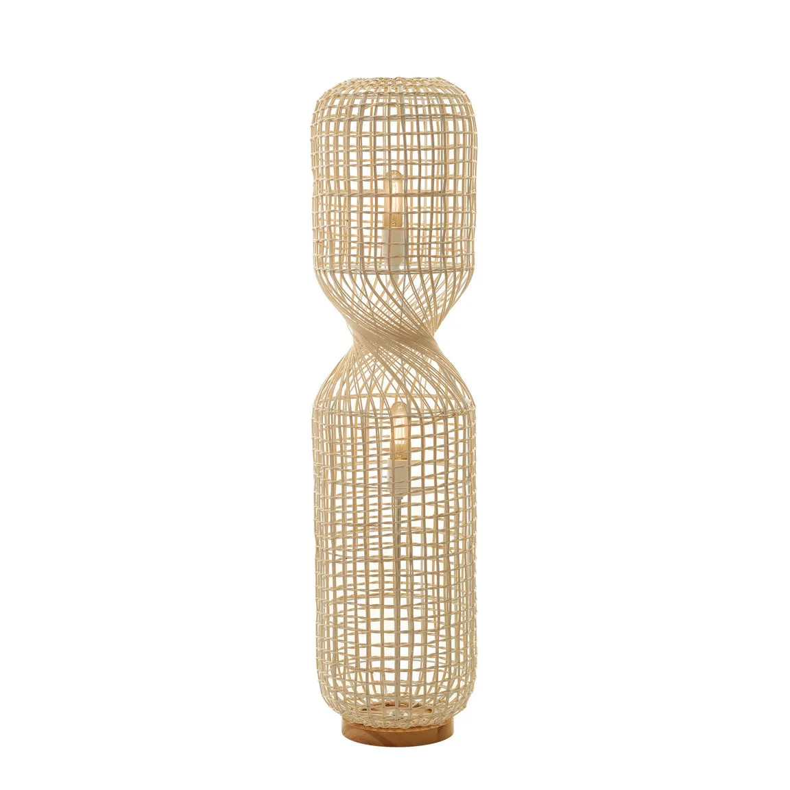 Twirla Rattan Modern Costal Floor Lamp