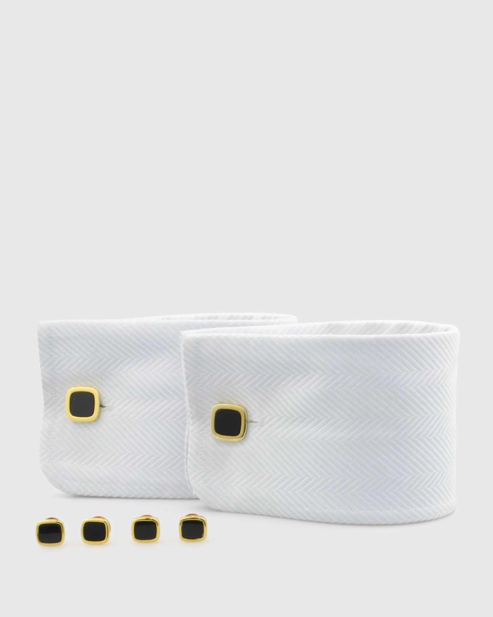 VINCENT & FRANKS VF41223G GOLD-P CUFFLINKS/STUD SET