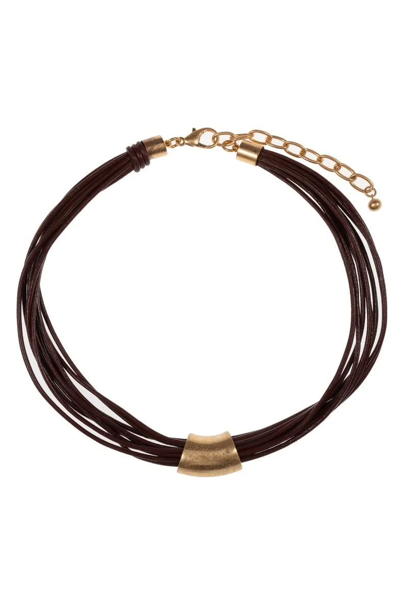 Vintage Cast Necklace in Black