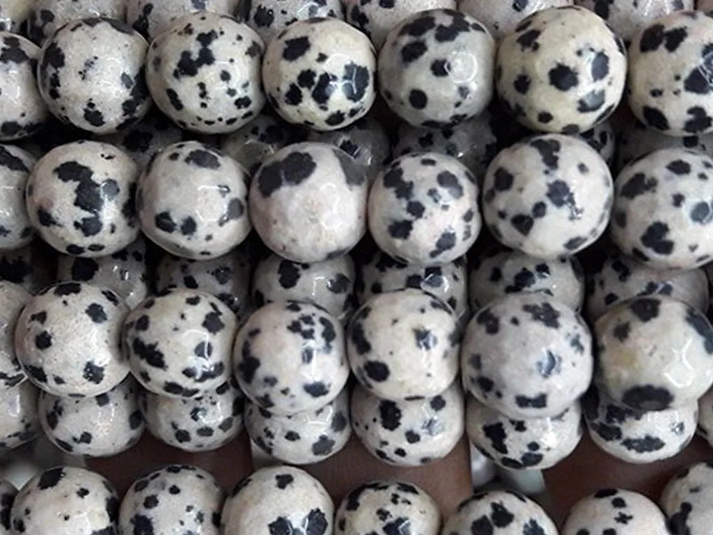 White Black Circular Semi Precious Agate Stones