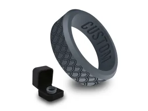 WildFire Fish Scale Mermaid Silicone Ring   Ring Box